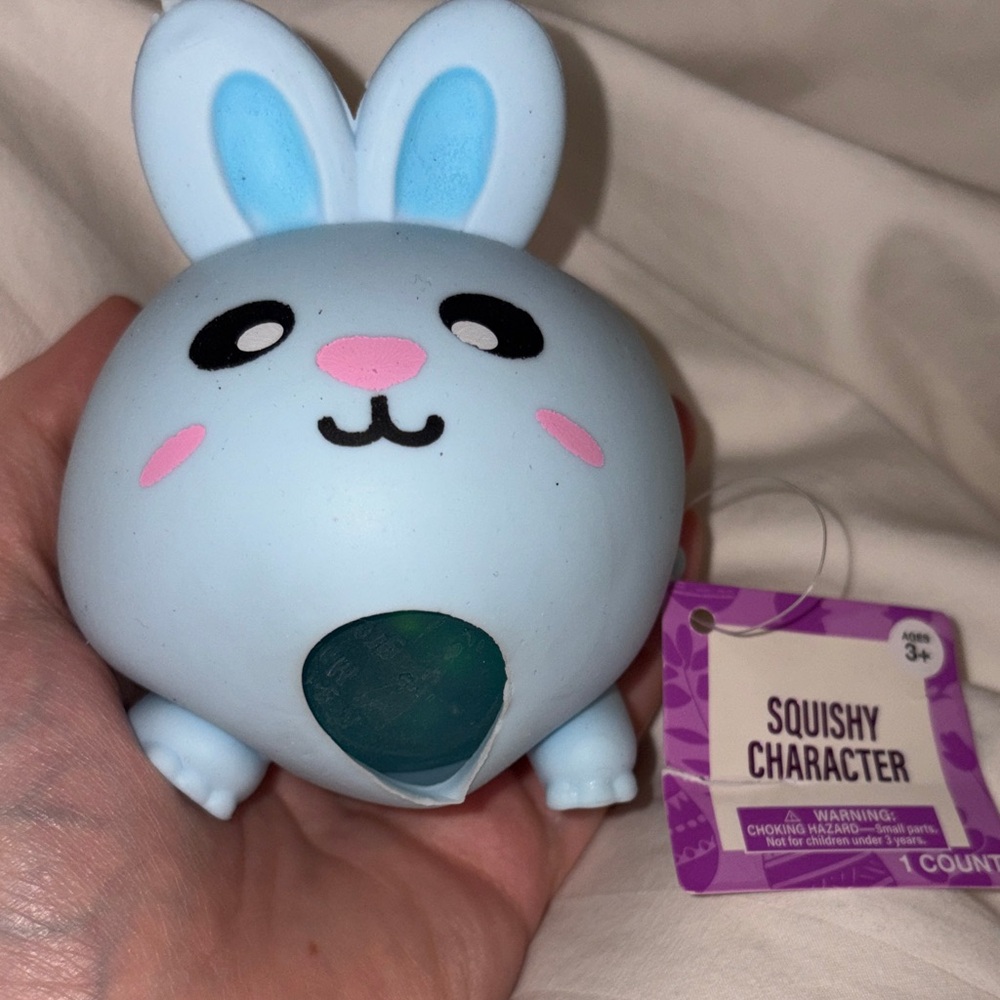 Trendy Brand New VIRAL Squishy Blue Bunny Character🔥